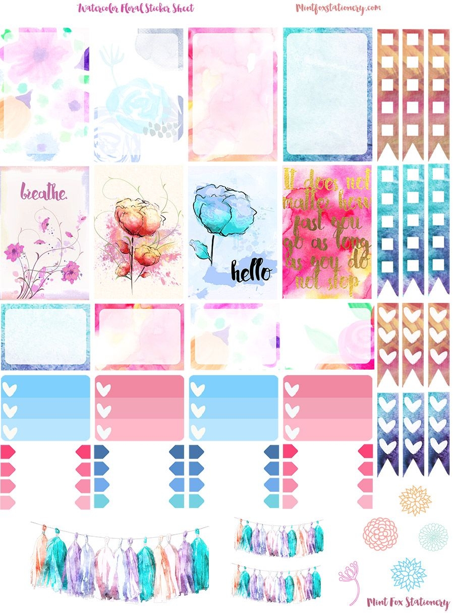 One Sheet Week Planner Stickers Chelsea DPD3158 