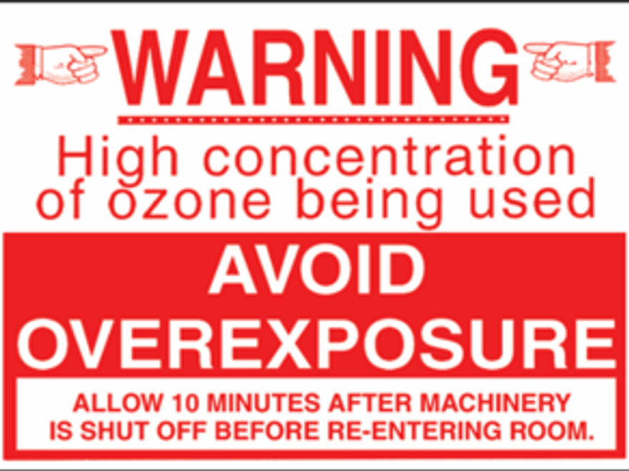 Ozone Caution Sign