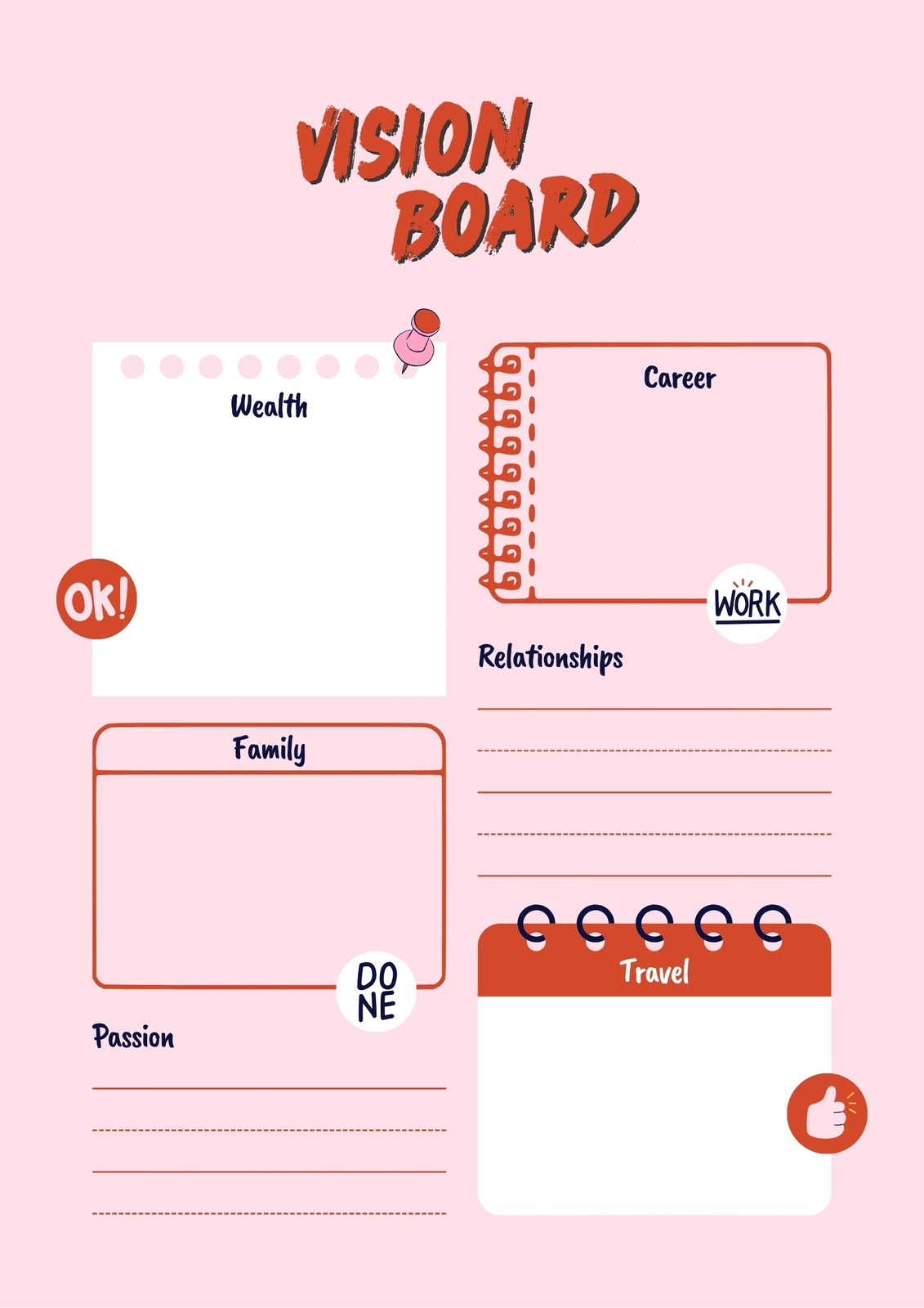 To Do List Printable Vision Board