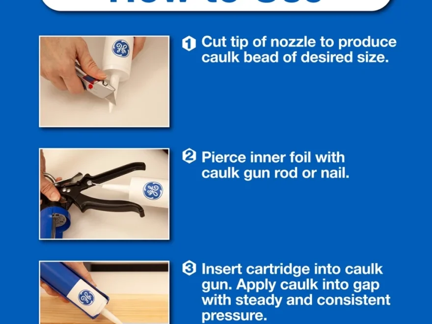 Paintable Caulk For Trim GE Seal Fill Multi Purpose Kitchen Bath