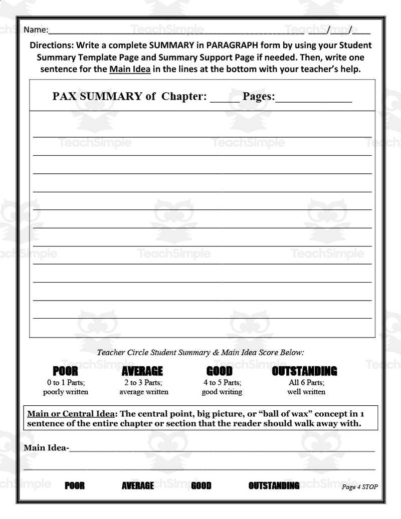 Pax Printable Study Guide