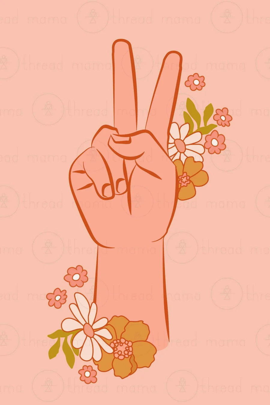 Peace Hand Printable Poster 