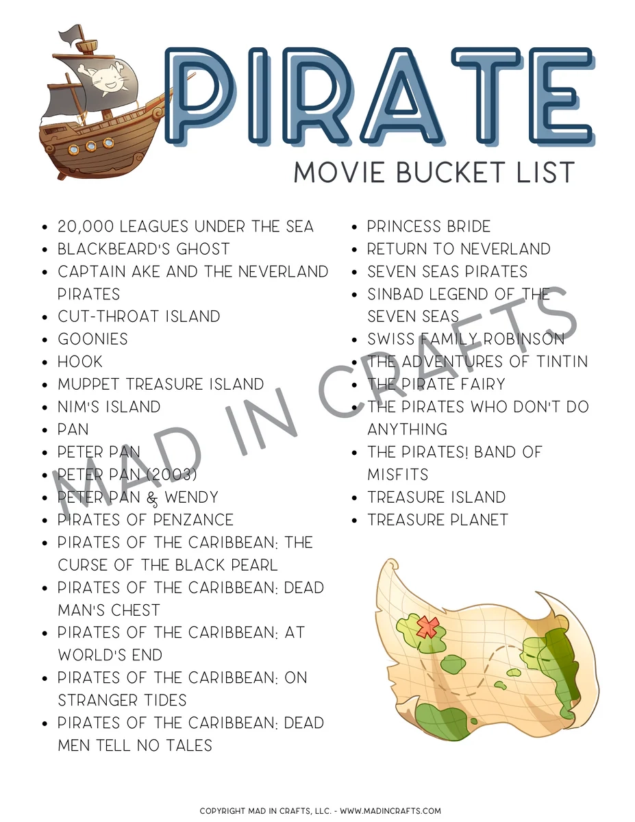 Pirate Activity Printable Bundle Mad In Crafts