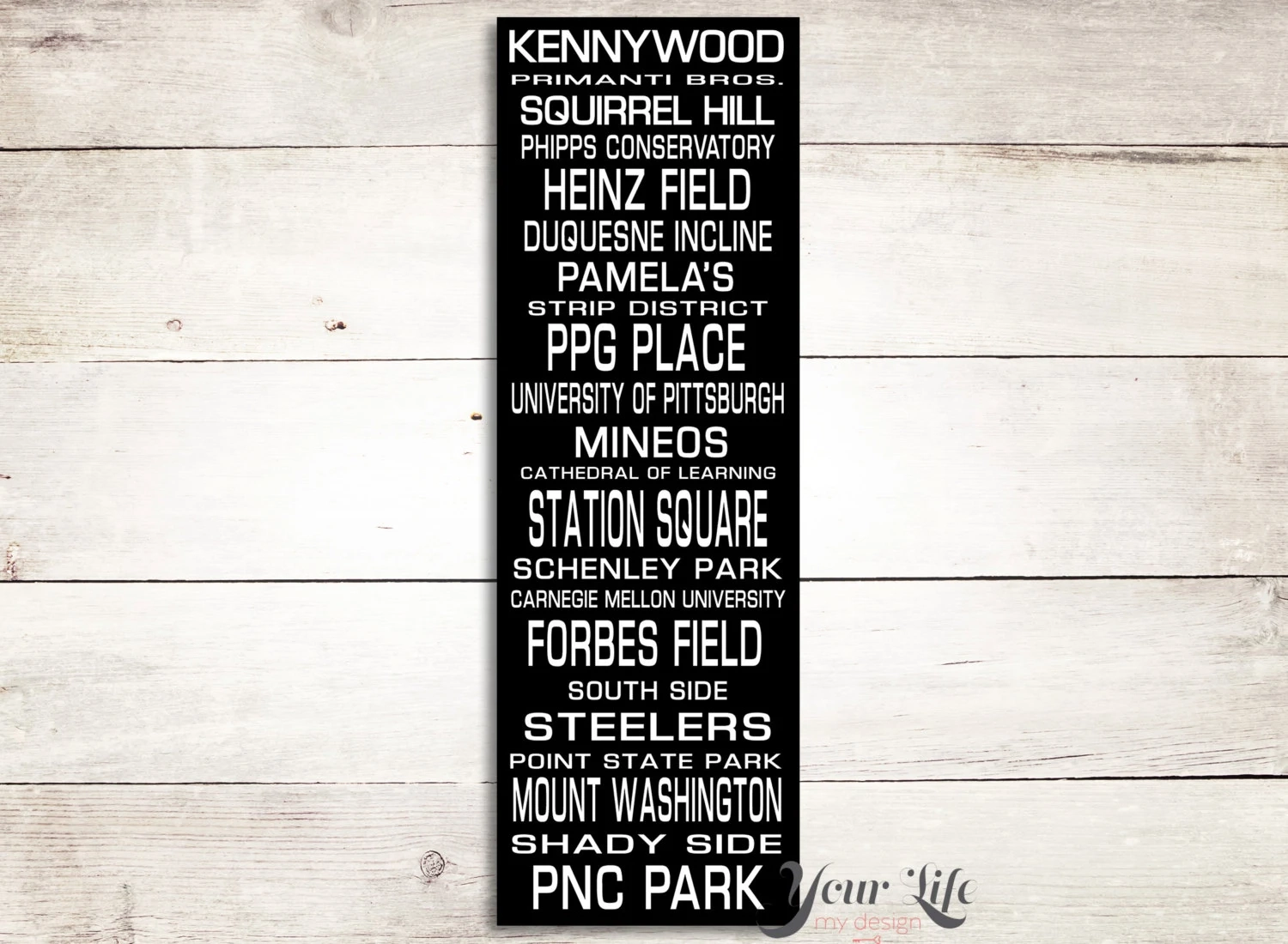 Printable Strip District Street Signs