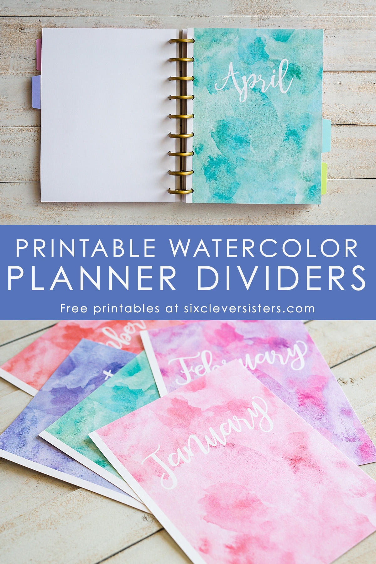 Free June Planner Divider Printable