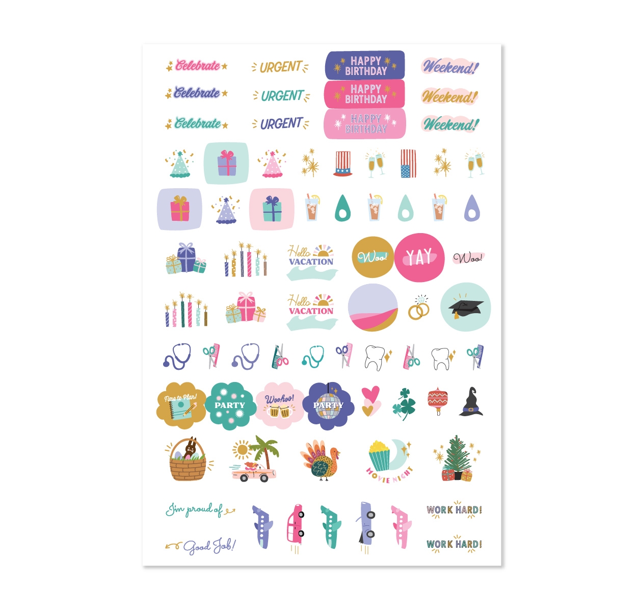 Plum Paper Essential Stickers