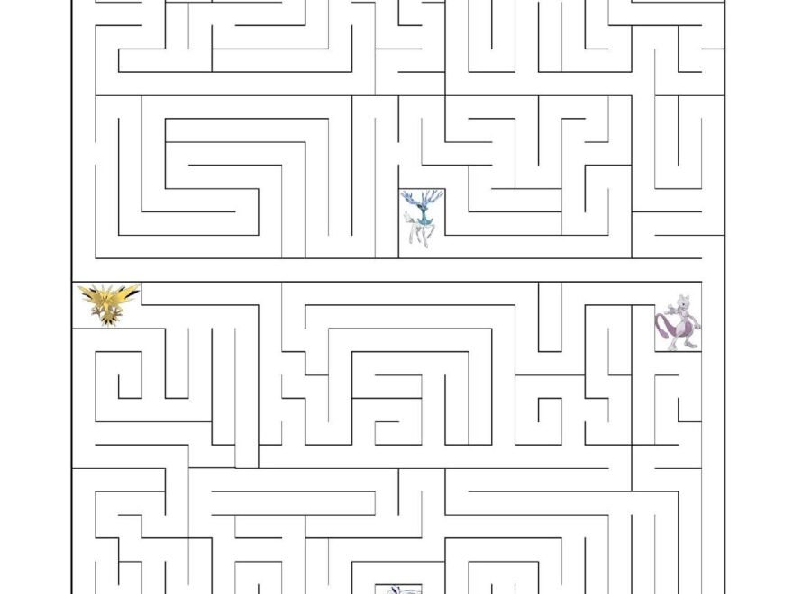 Pokemon Maze Teaching Squared