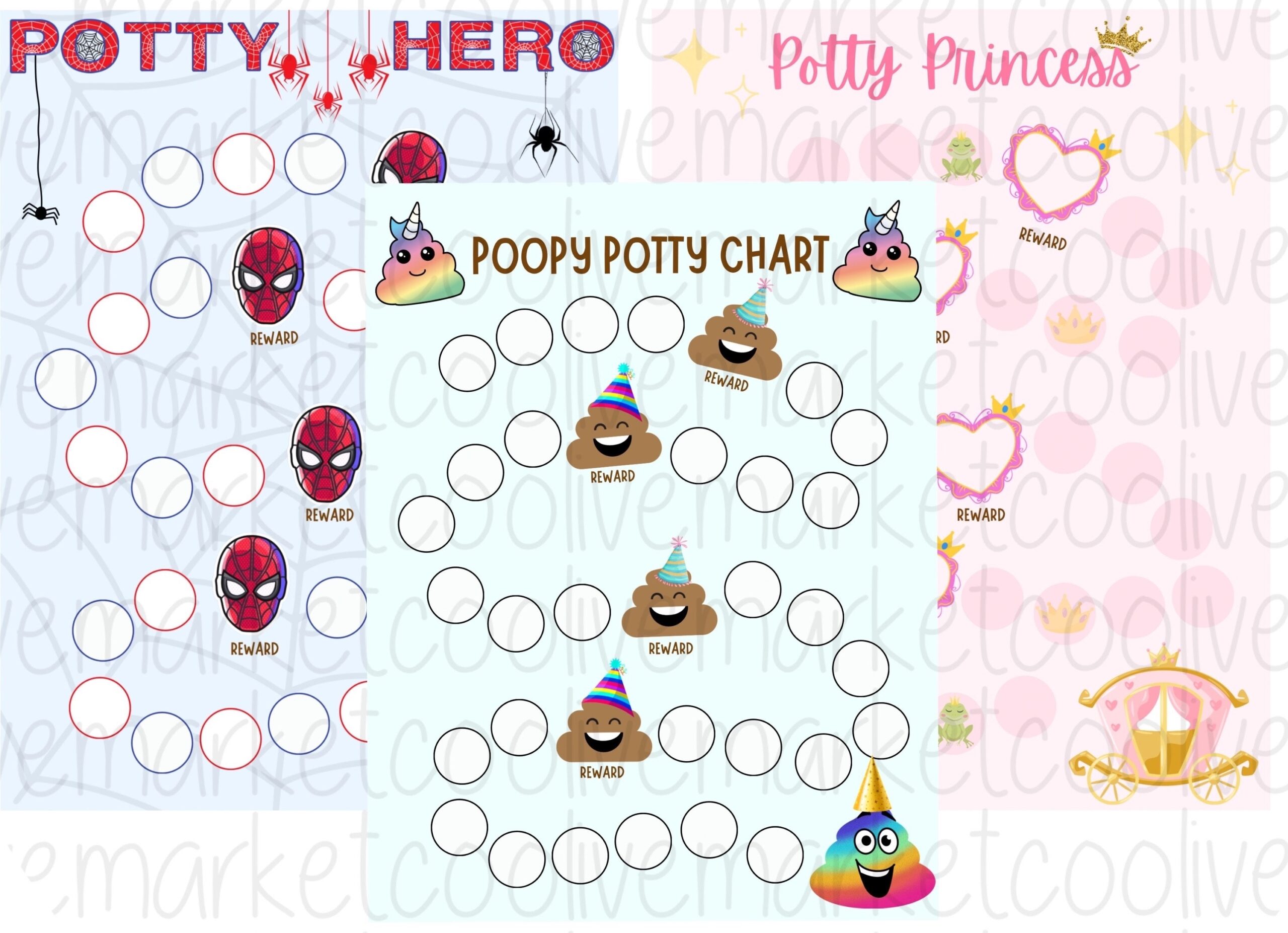 Potty Poop Training Chart Printable Etsy