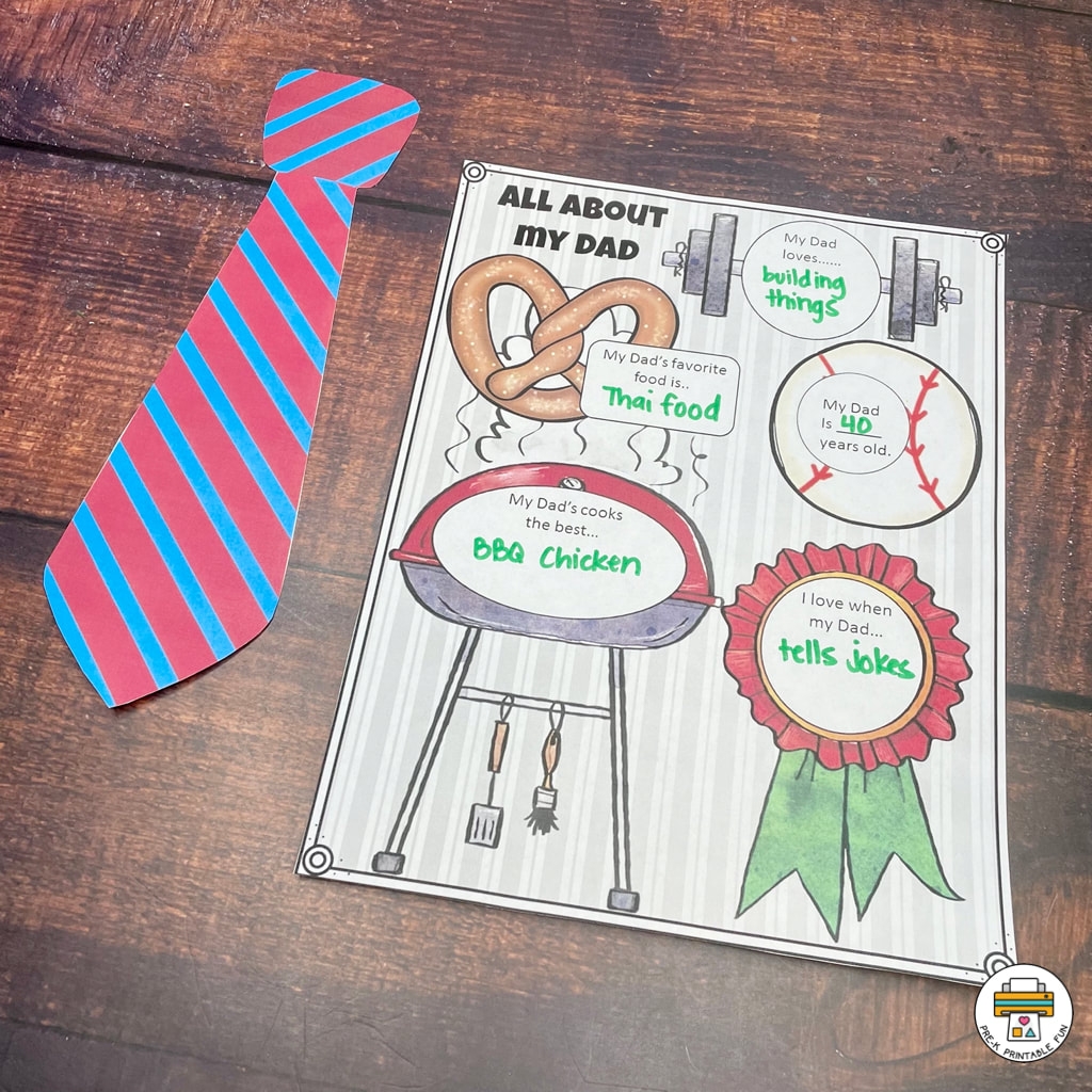 Preschool Father s Day Lesson Planning Ideas Pre K Printable Fun