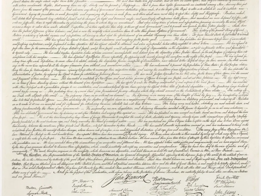 Print 3 Of The Declaration Of Independence 1976 DocsTeach