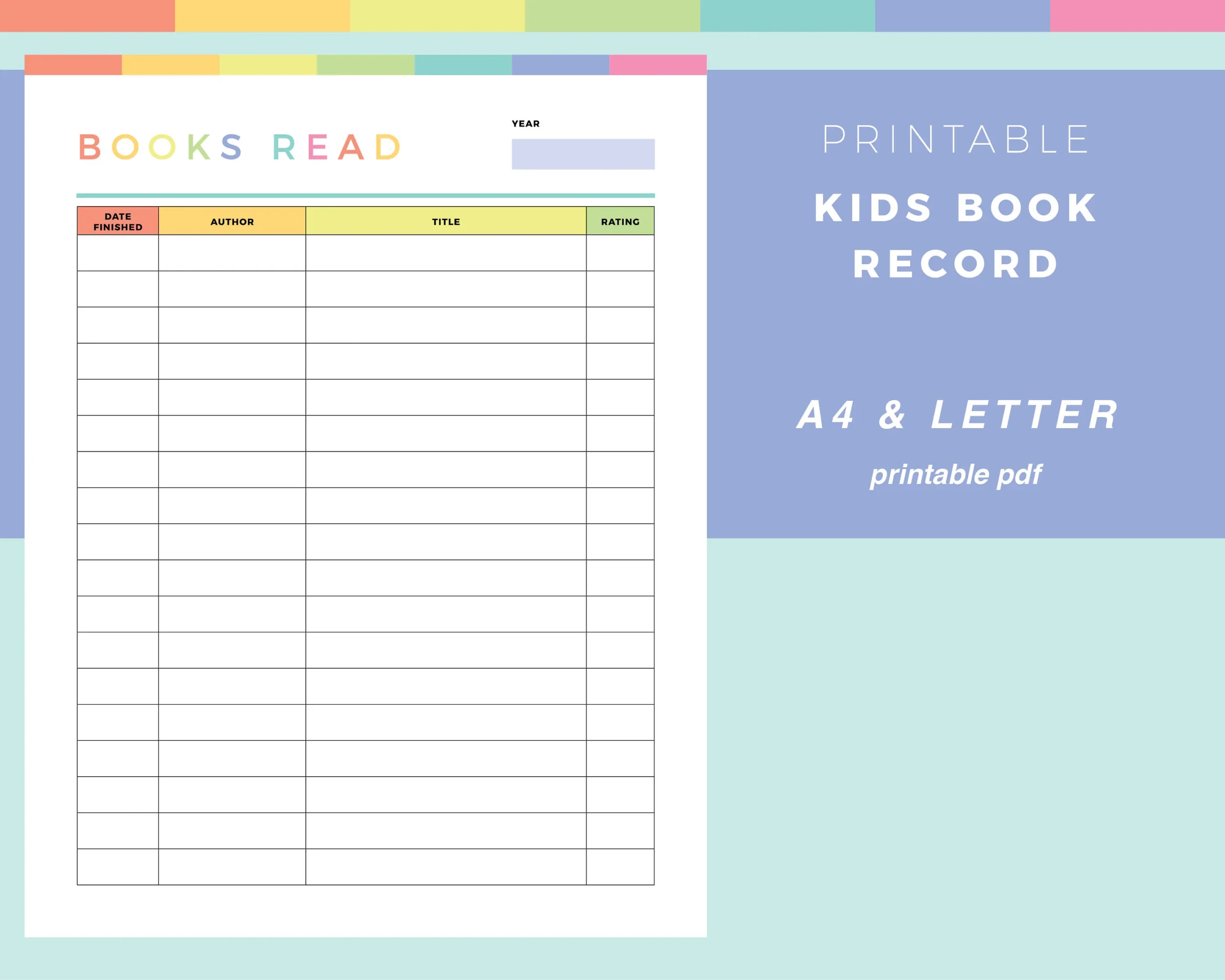 Printable  Guided Reading Booksbook