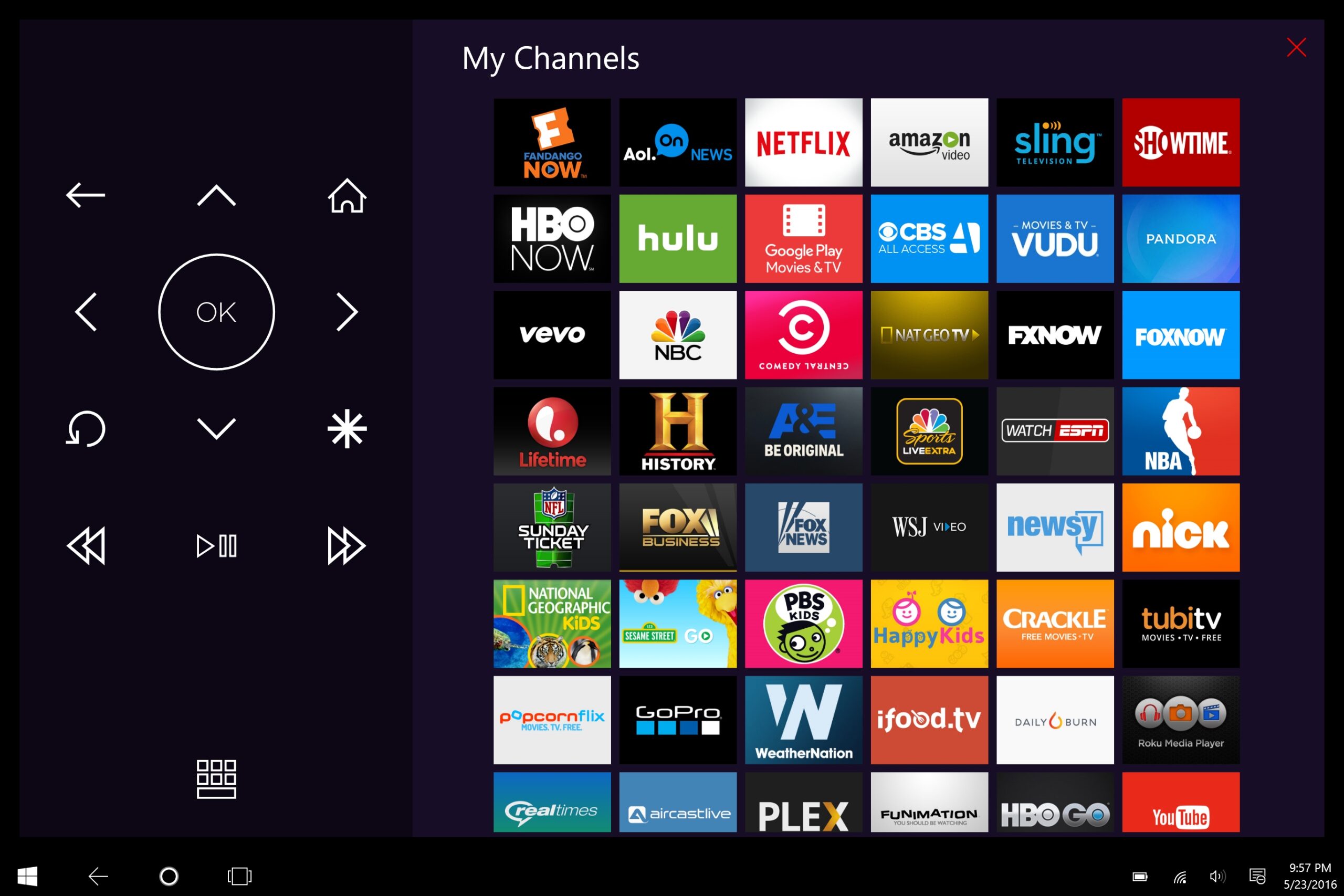 Roku Channel List Printable