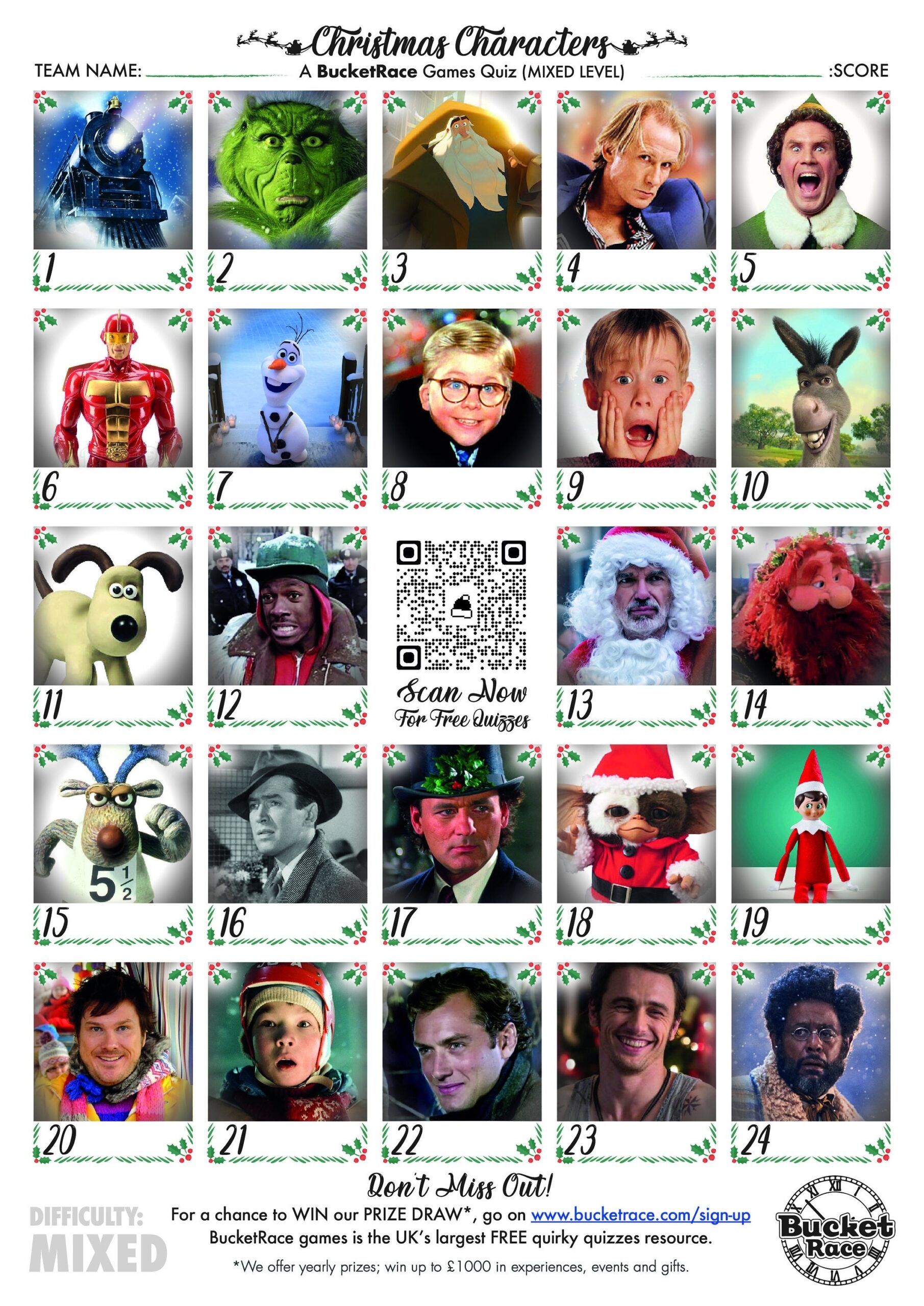 Printable Christmas Character Picture Quiz Mixed Level Worksheets Library Printable Christmas Character Picture Quiz Mixed Level Worksheets Library