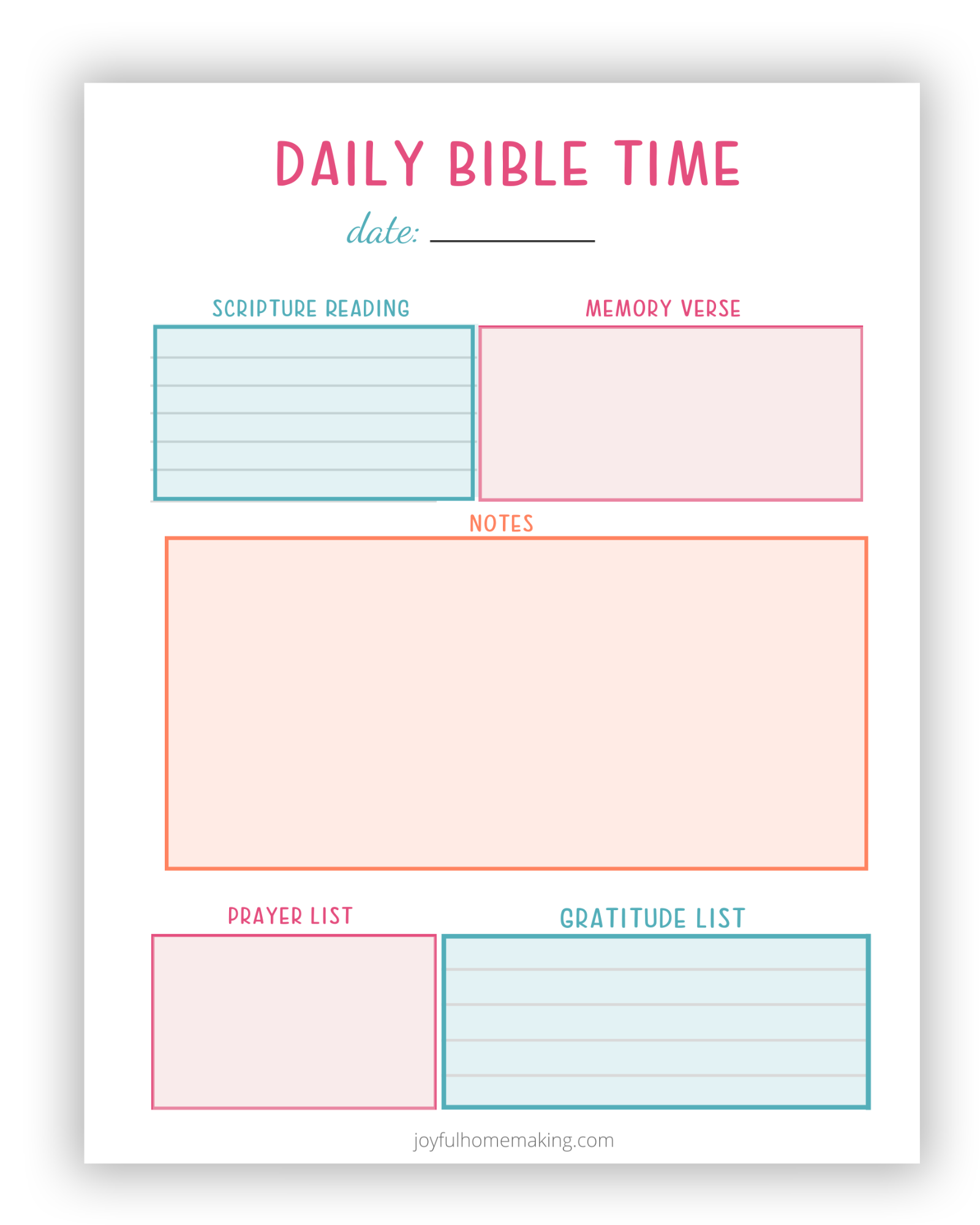 Printable Bible Study Guide