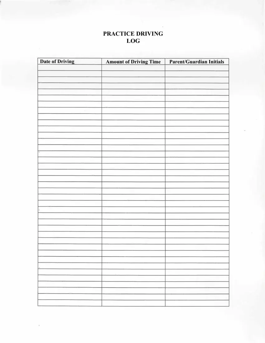 Printable Driving Log Fill Out Printable PDF Forms Online Printable Driving Log Fill Out Printable PDF Forms Online