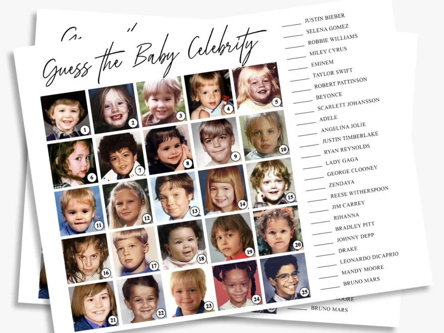 Printable Guess The Celebrity Picture Quiz Hotsell