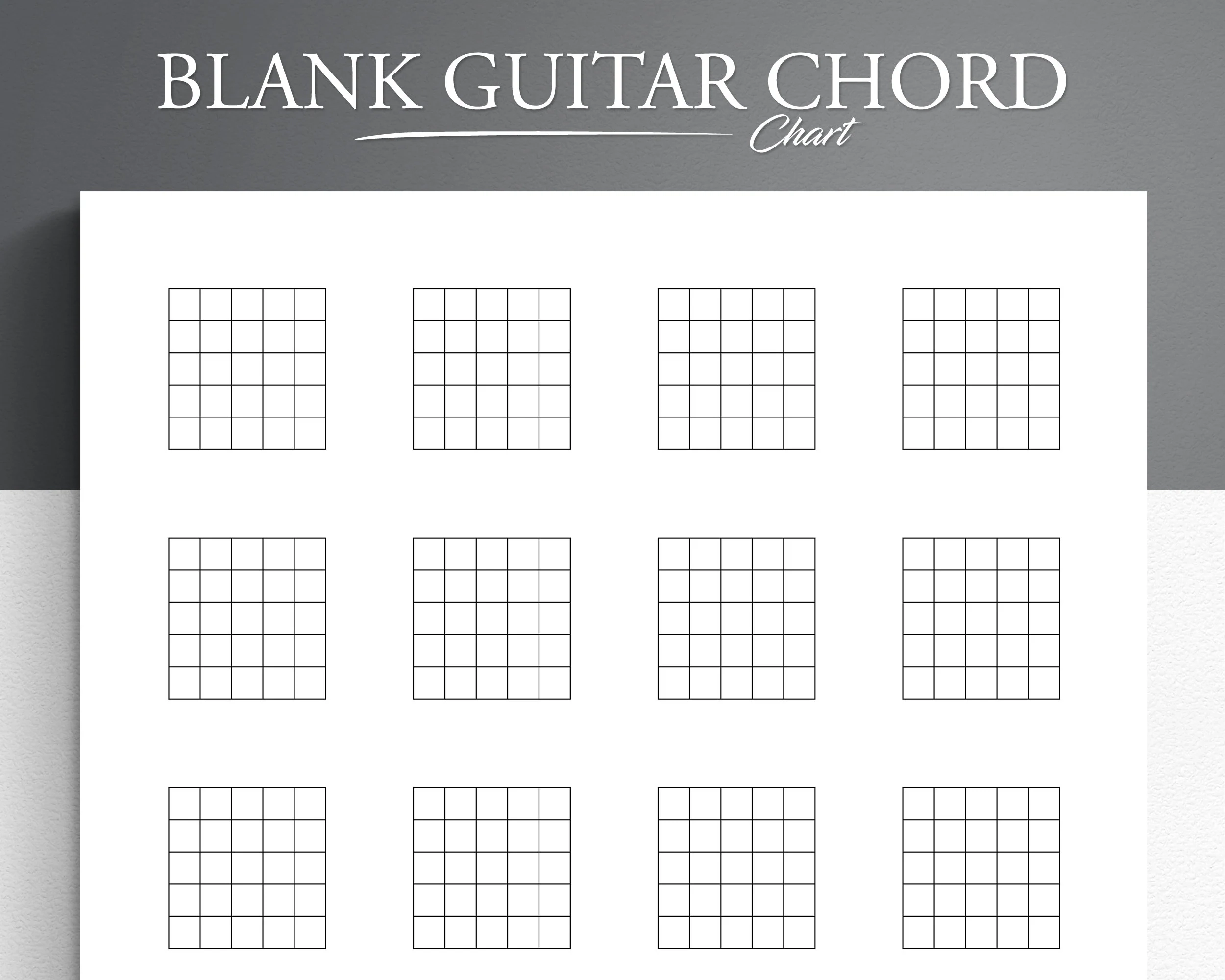 Blank Printable Chord Charts