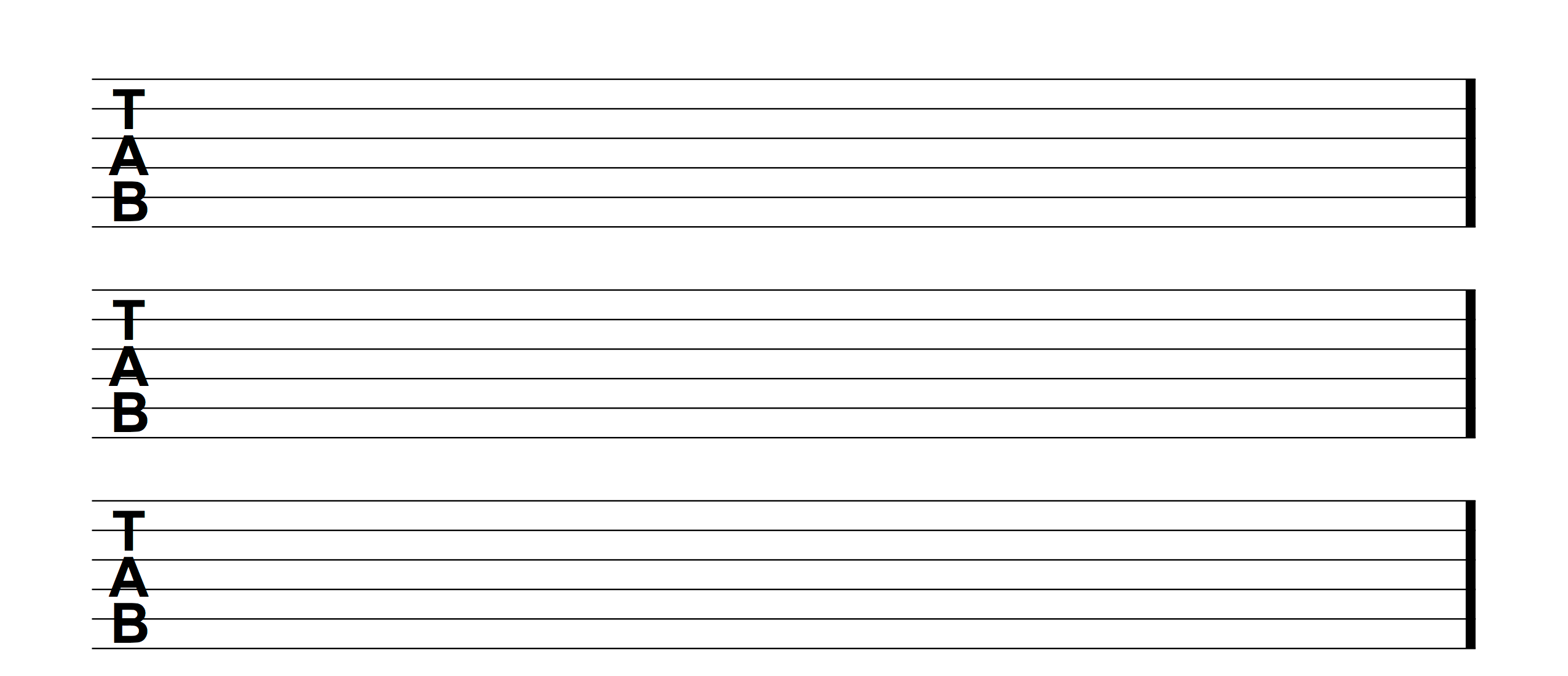 Free Guitar Printable Tabs Blank Sheets