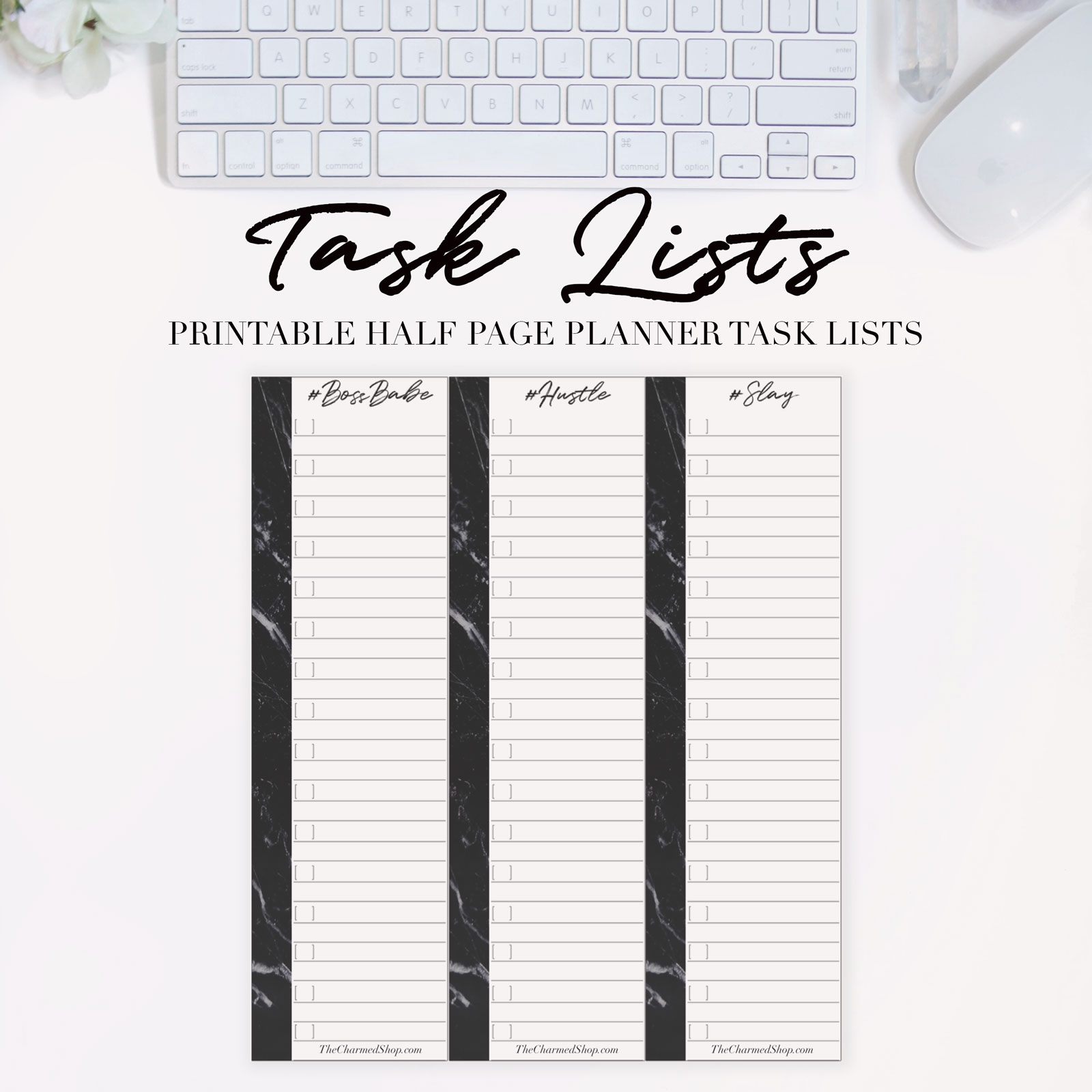 Free Half Sheet Planner Printables