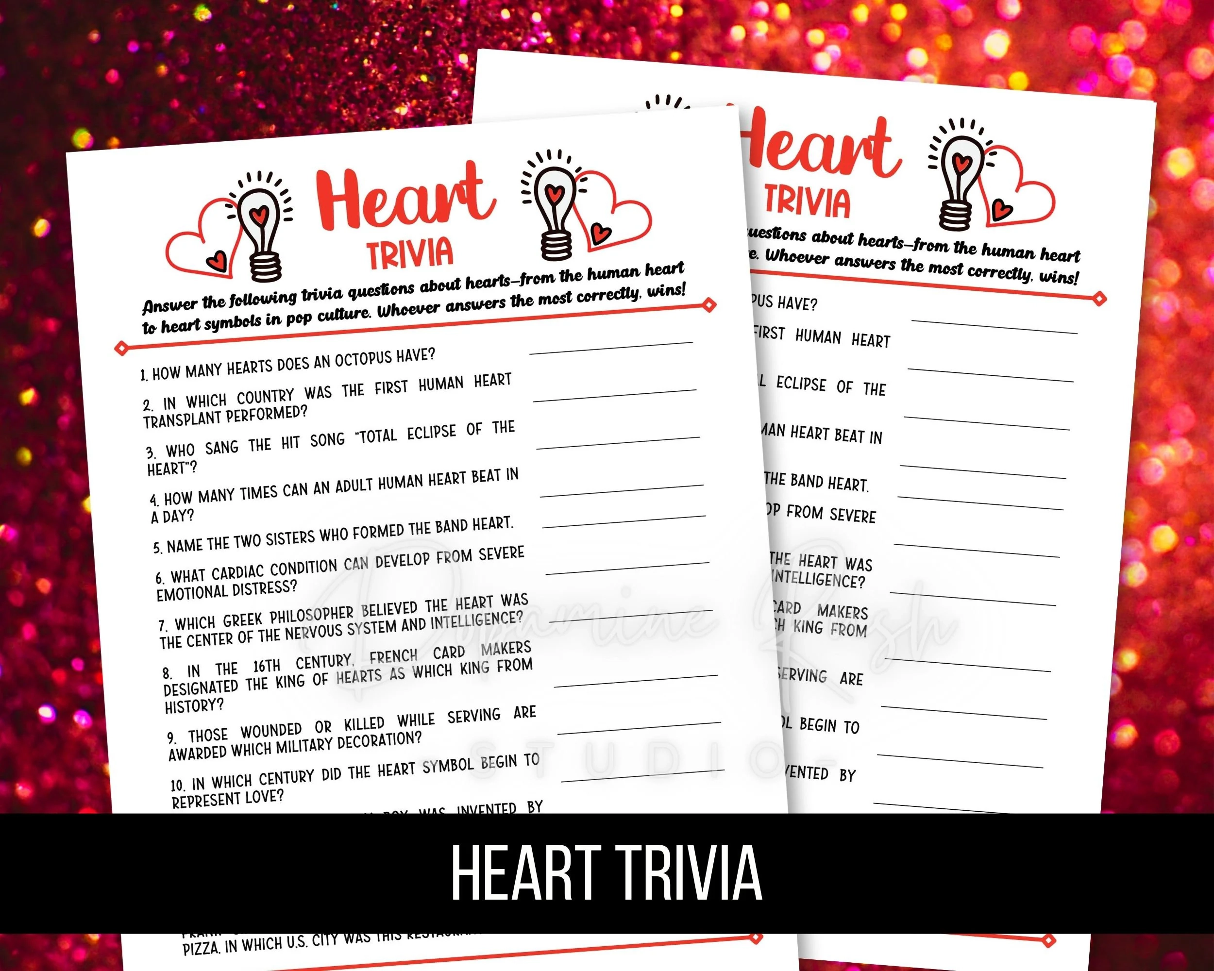 Heart Health Quiz Printable