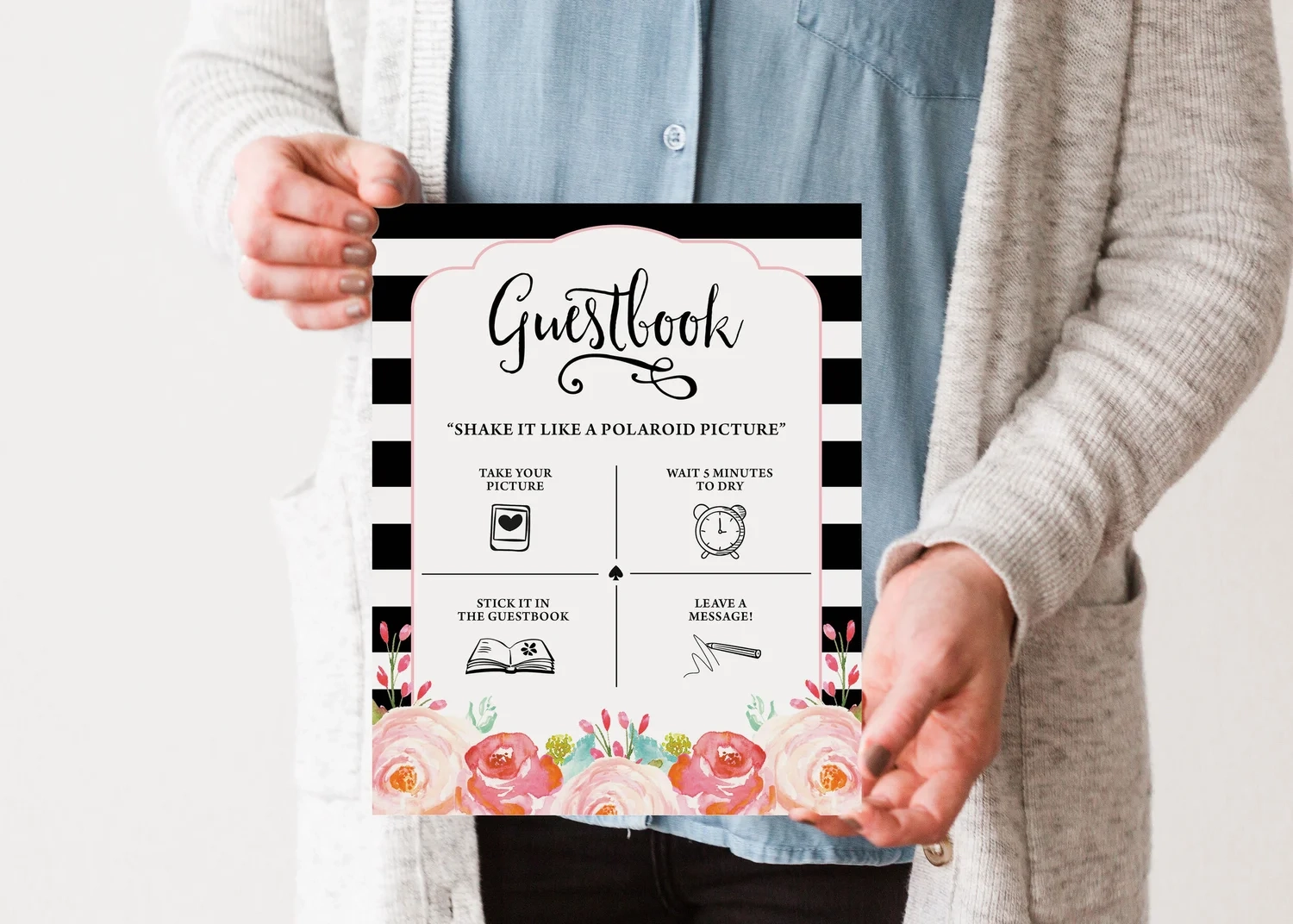 Printable Kate Spade Guest Book Sign Ivory House Creative