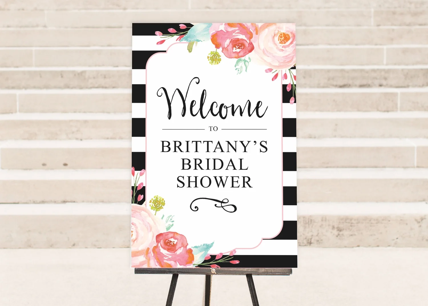 Printable Kate Spade Welcome Sign Ivory House Creative