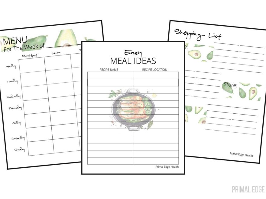 Printable Keto Meal Planner Template
