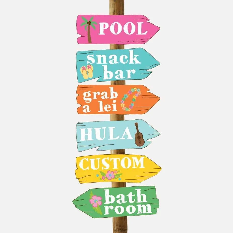 Free Printable Luau Signs
