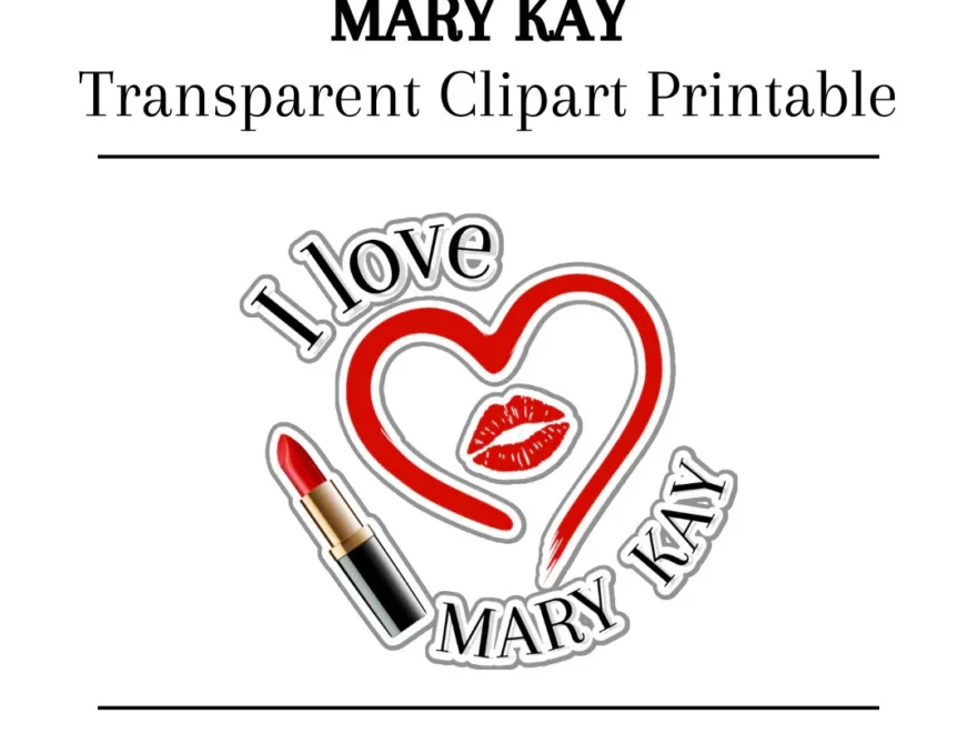 Printable Mary Kay Clipart With Transparent Background SVG PNG JPG Files Included Instant Download Etsy
