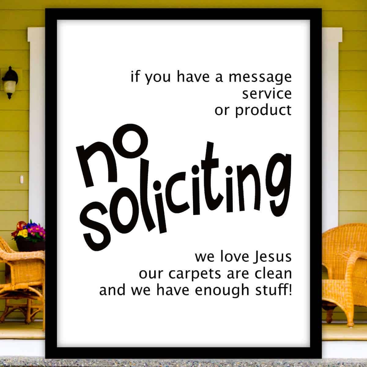 No Soliciting Signs For Homes Printable No Soliciting Signs For Homes Printable