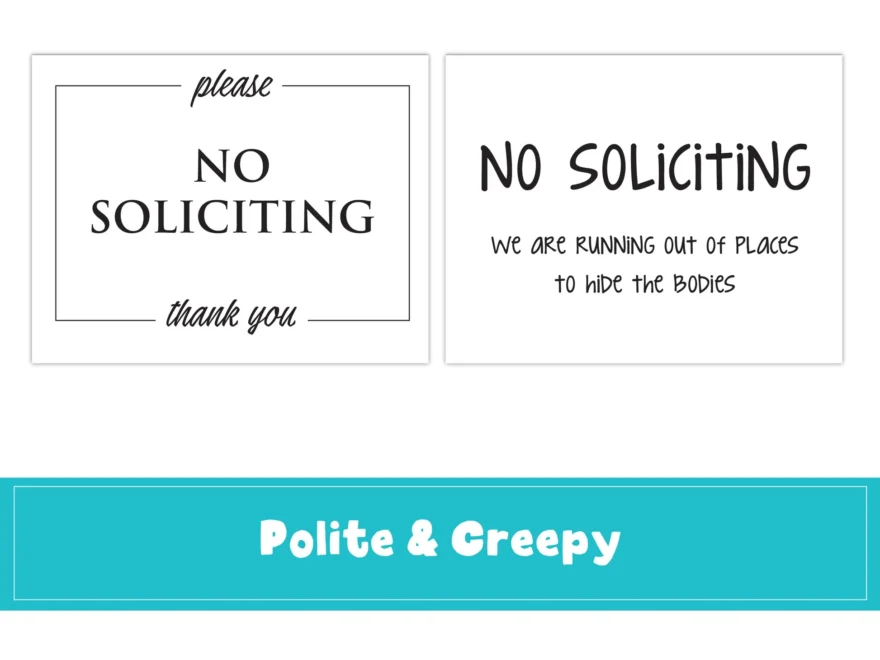 Printable No Soliciting Signs Mysillysquirts