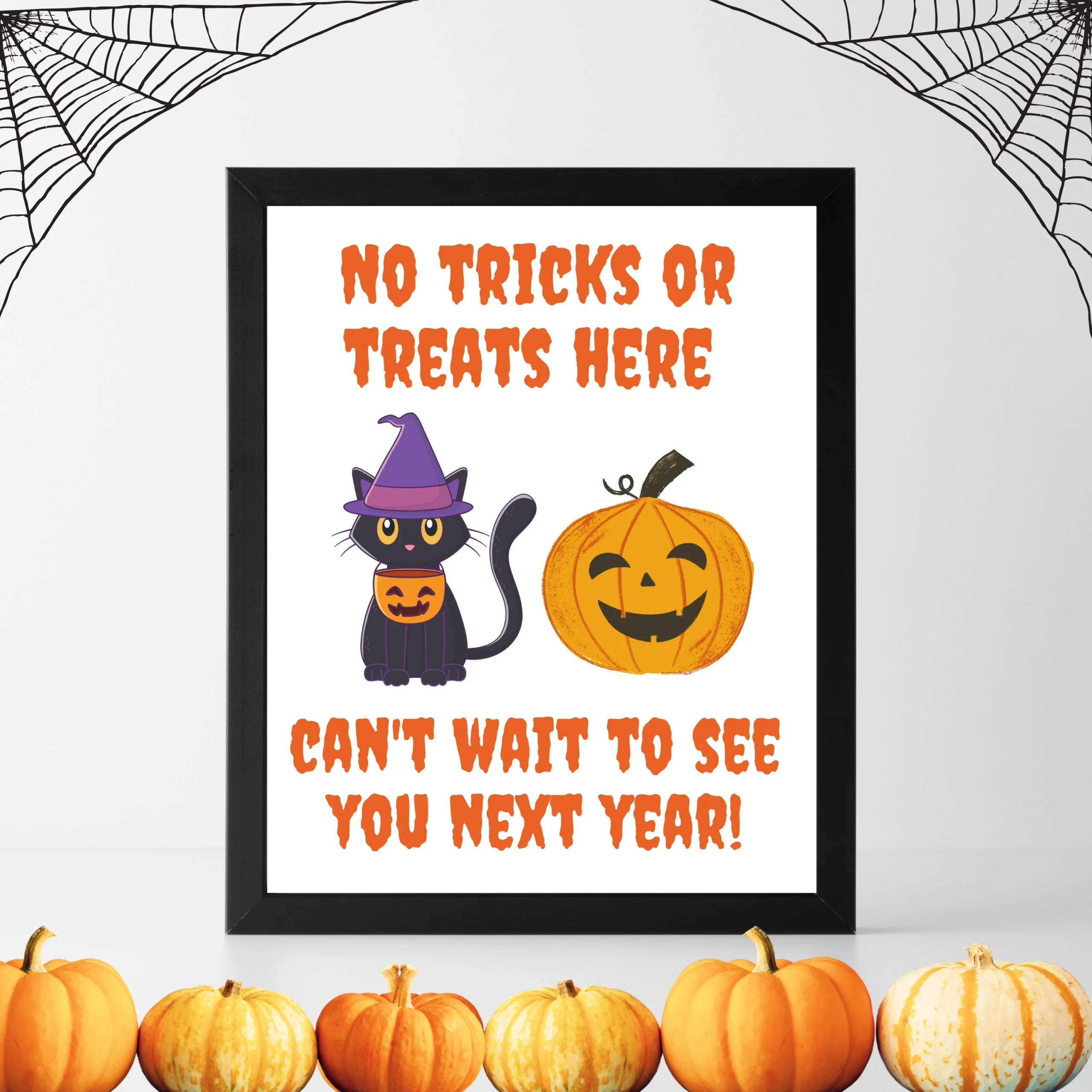 Printable No Trick Or Treating Sign Halloween 2020 COVID Halloween Social Distance Halloween Quarantine Halloween No Tricks Treats Etsy Canada