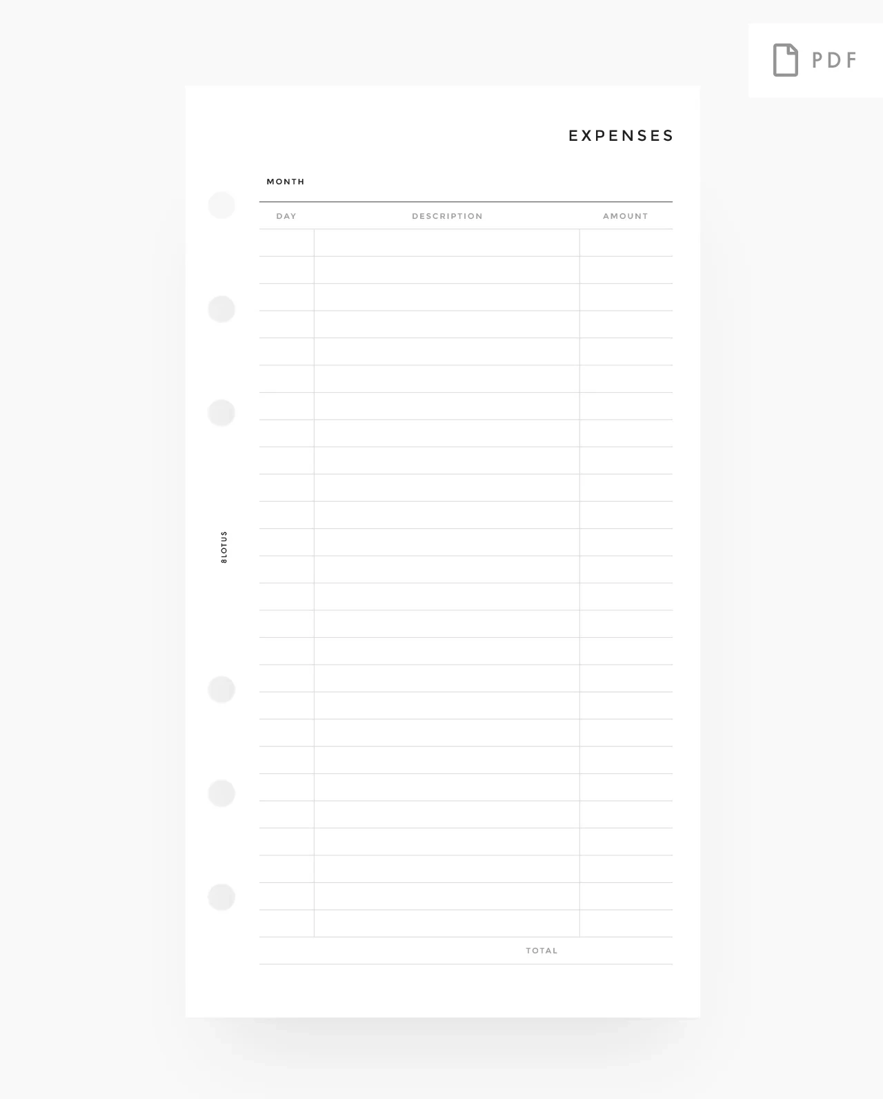 Printable Planner Inserts By 8LOTUS Printable Planner Inserts By 8LOTUS