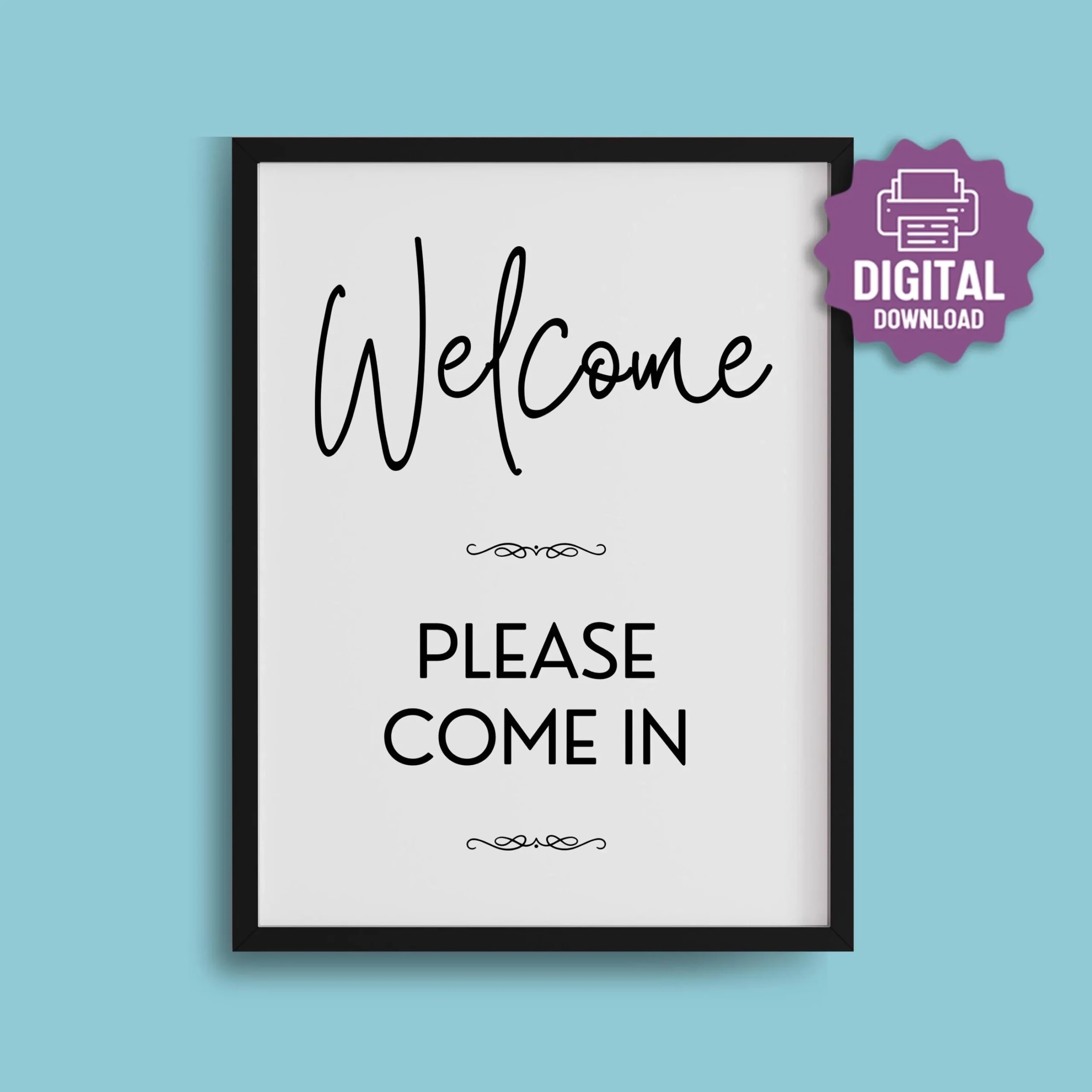 PRINTABLE Please Come In SIGN Waiting Room Therapist Reception Front Desk Interview Front Door Meeting Room Friendly Entranceway Sign Etsy