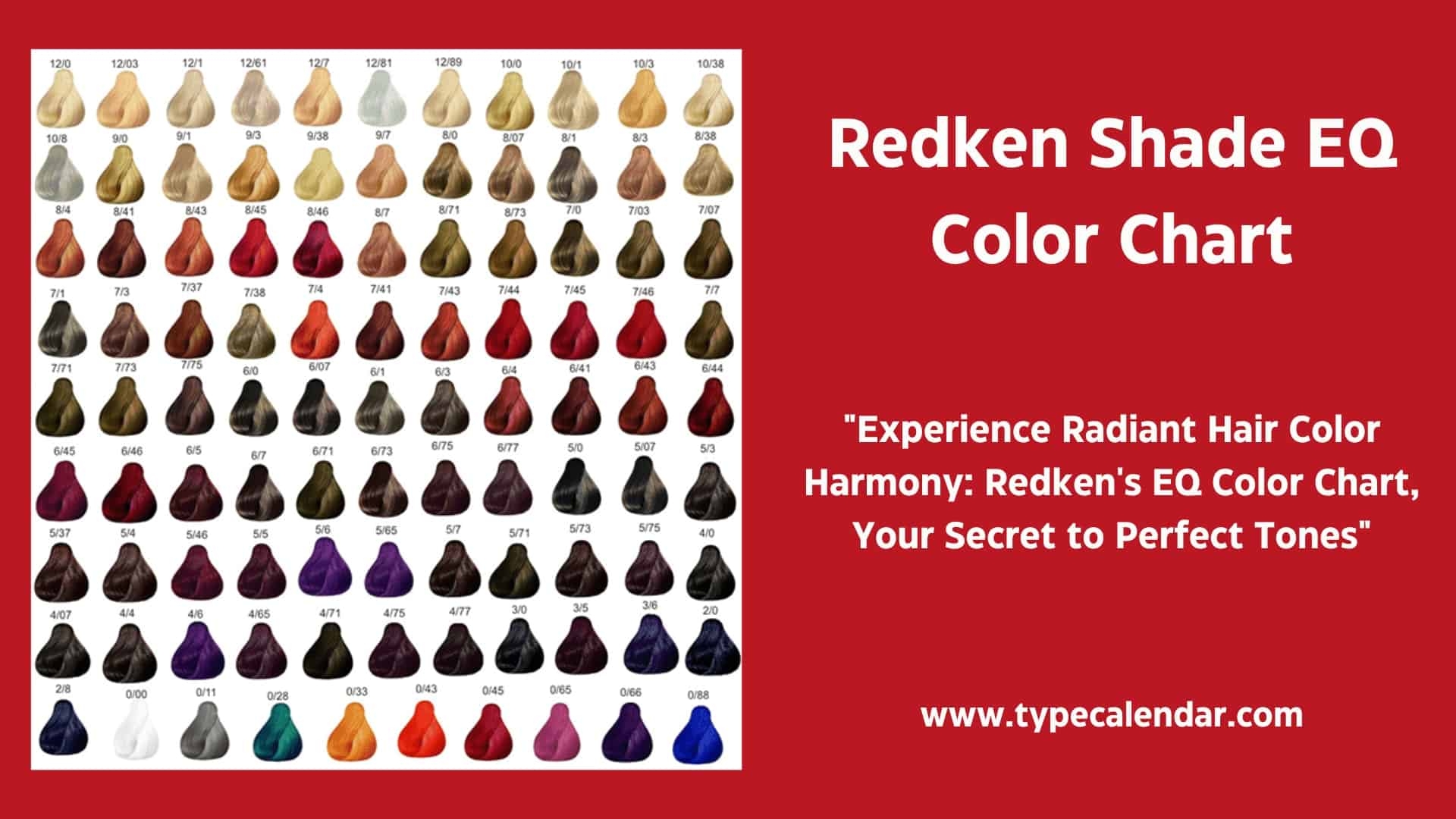 Printable Hair Color Charts