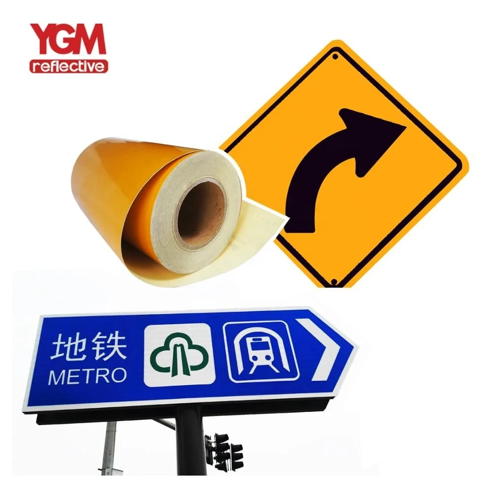 Printable Reflective Vinyl Retro Reflective Sheeting For Road Signs