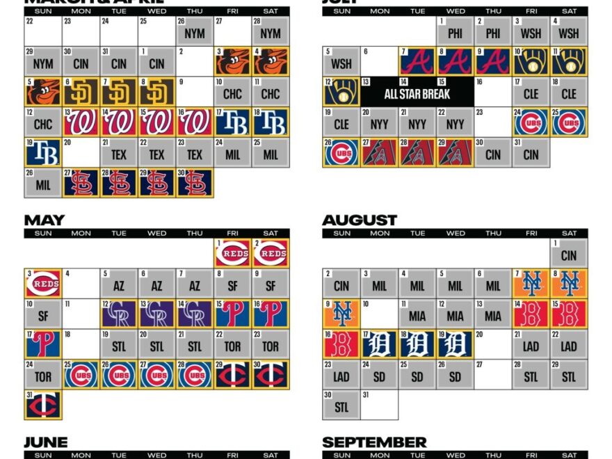 Printable Schedule Pittsburgh Pirates