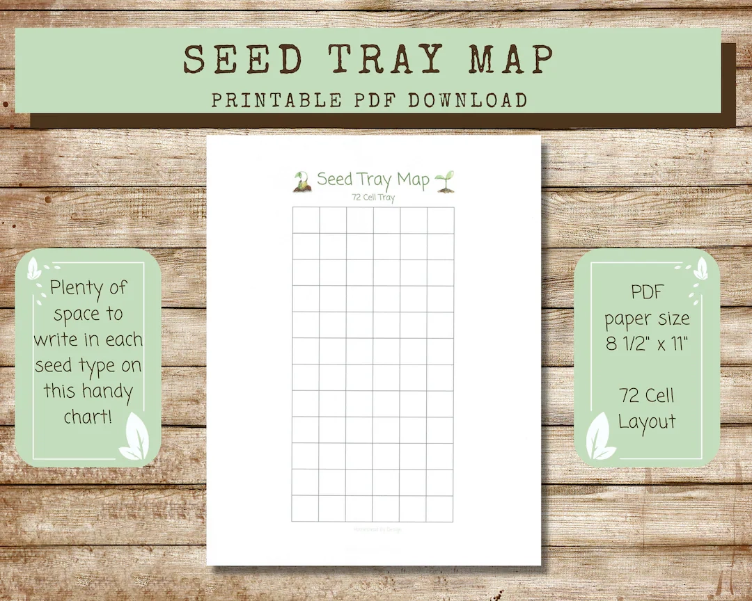 Printable Chart For Seeds