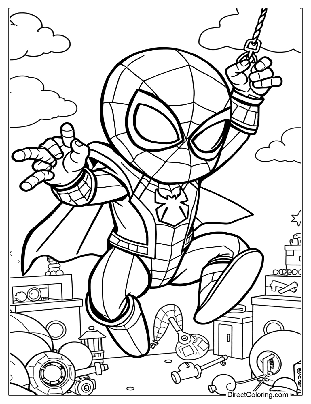 Free Printable Spiderman Coloring Sheets