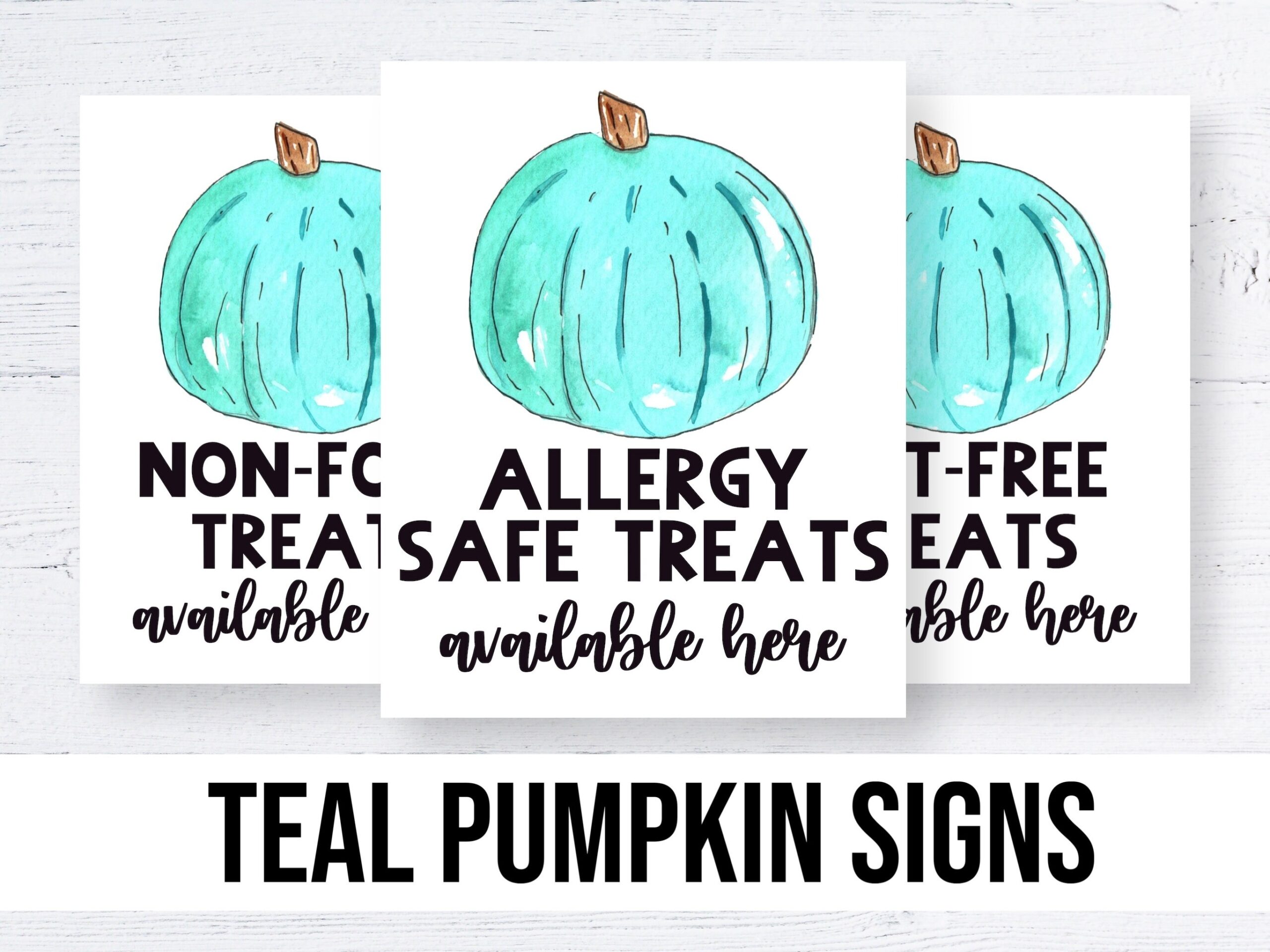 Teal Pumpkin Printable Sign