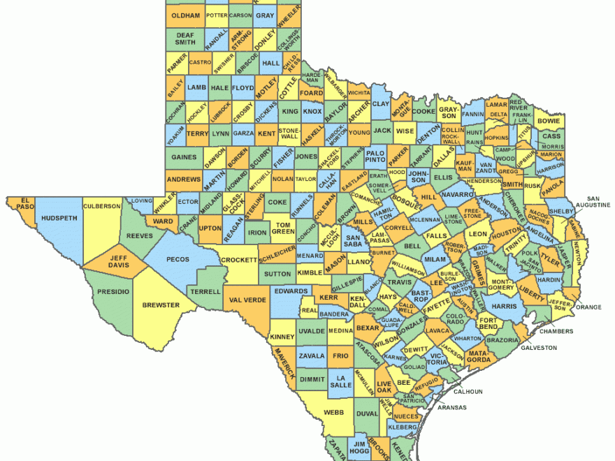 Printable Texas Maps State Outline County Cities