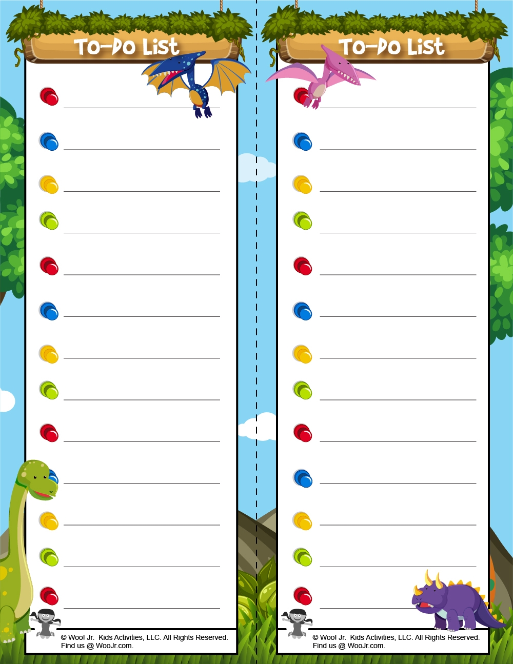 Printable To Do Lists For Kids Woo Jr Kids Activities Children s Publishing