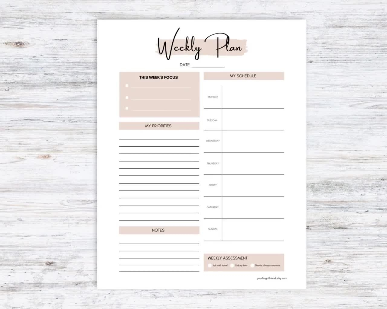 Printable Vision Board Guide Vision Board Kit Manifestation Journal Vision Board Template Printable PDF Etsy