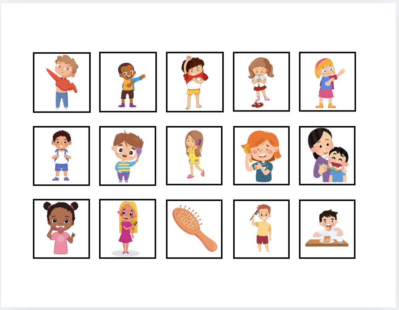 Visual Schedule Printable Icons