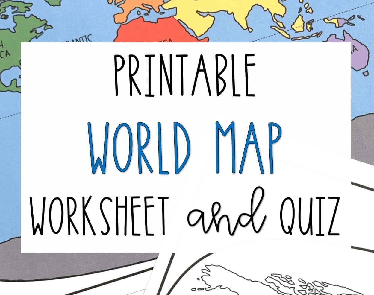 Printable Blank World Map Quiz