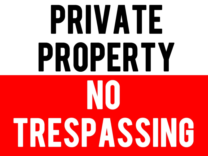 Private Property No Trespassing Digital Sign Download 8 5x11 Inches Etsy