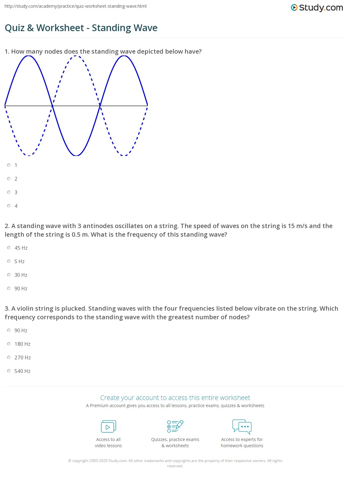 Printable Waves Quiz Labeling