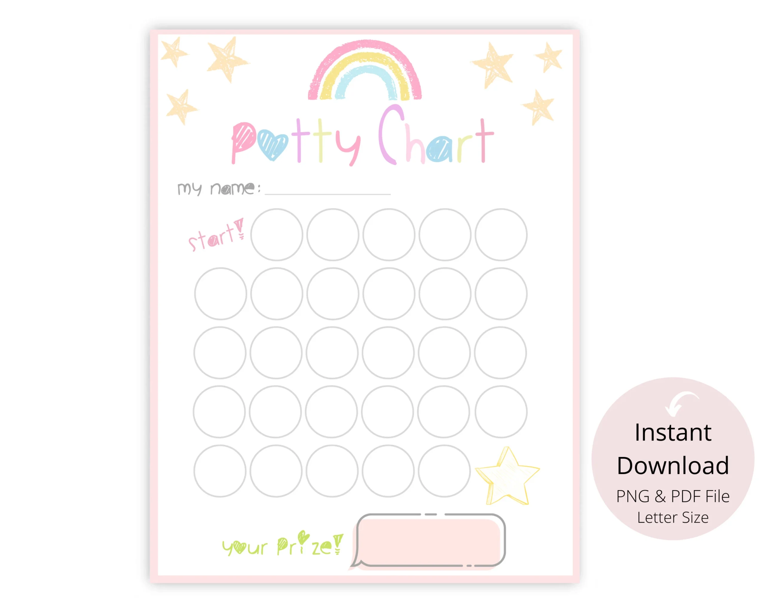 Printable Behavior Charts Potty