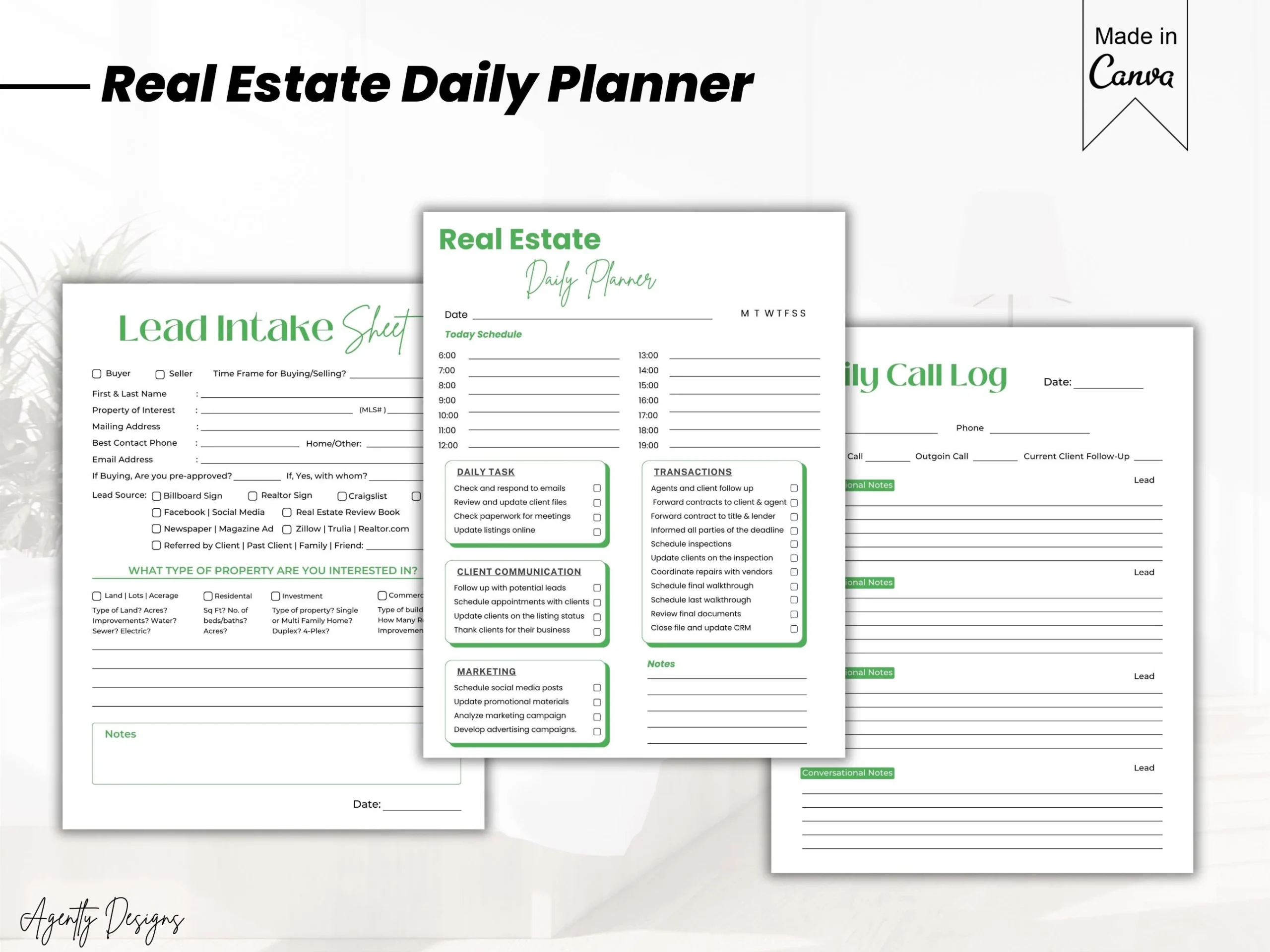 Freeeal Estate Planner Printables