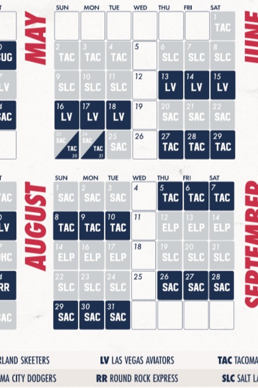 Printable Aces Schedule Reno